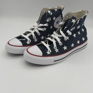 Converse Chuck Taylor All Star HI Archive Stars Womens Size 9 Navy NEW A15503F
